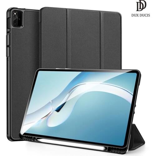 Leather case for Huawei MatePad 12.6 2021 Smart Sleep Wake DOMO Series Luxury Trifold Protective Case Cover funda MatePad 12.6