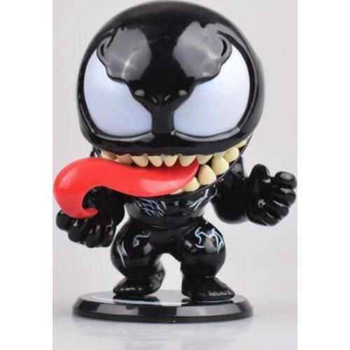 Cute Marvel Venom Eddie Brock Bobble Head Action Figure Toys