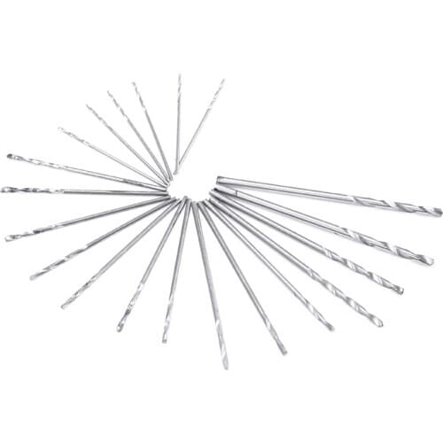 20pcs/box 0.3mm-1.6mm Mini High Speed Steel Twist Drill Bit Set Precision Micro Drill Bits with Case