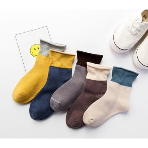 Kids Socks autumn spring winter Cotton Boy Girl Lovely cartoon sport student Children Sock 1-12year 5pair/lot sale direct