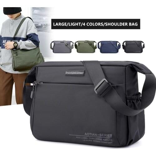 New Style Shoulder Bags Totes Men Messenger Strong Oxford Fabric Bags Pockets Crossbody Bags 2021 Large Brief Classic Designer