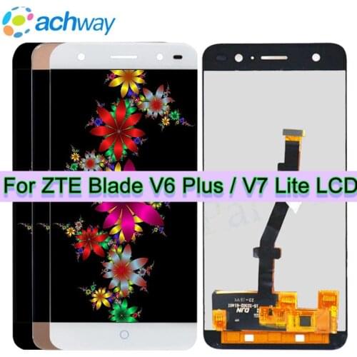 Original Tested 5.0" Screen ZTE Blade V7 lite LCD Touch Screen Digitizer Assembly ZTE Blade V7 lite Display V6 Plus Display