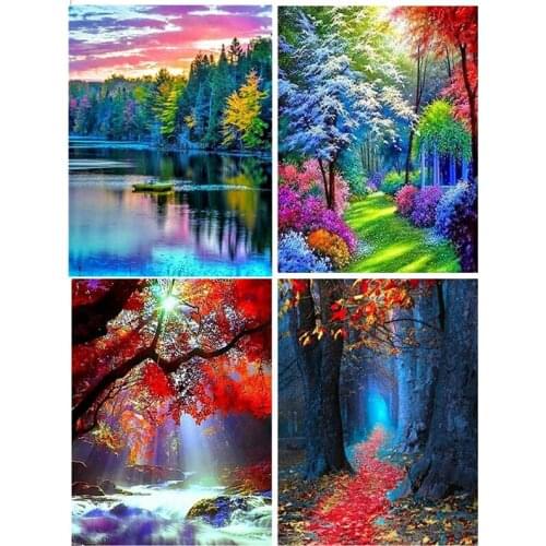 Full Square Diamond Painting 5D Scenery New Arrival Diamond Embroidery Landscape Home Decoration
