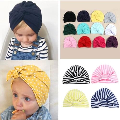 Baby hat cotton Bandanas baby girls kids turban headband hair head bands wrap accessories for children headdress headwrap