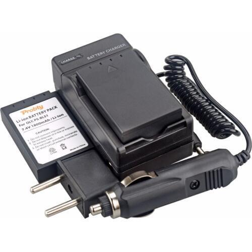 PROBTY 2Pcs PS-BLS1 PS BLS1 Battery + DC Charger kit for Olympus PEN E-PL1 E-PM1 EP3 EPL3 Evolt E-420 E-620 E-450 E-400 E-410