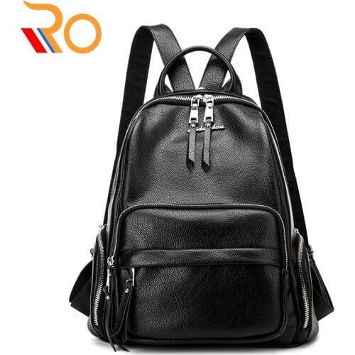 Женские черные рюкзаки ROSSY China At AliExpress