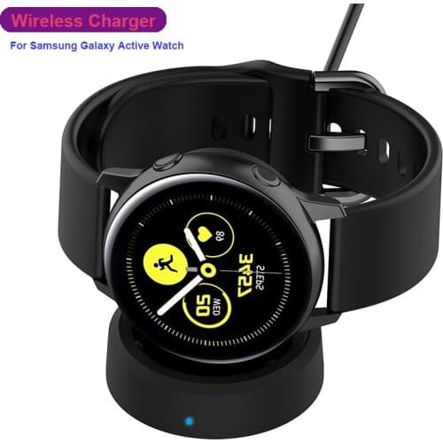 SIKAI Wireless Charger USB Magnetic Charging Dock With Indicator For Samsung Galaxy Watch Active SM-R500 Smart Watch Chargers