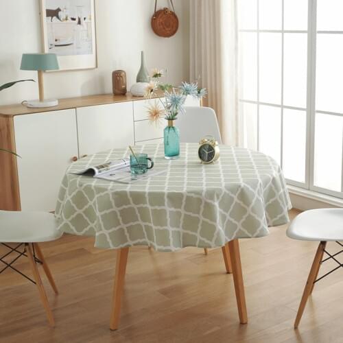 Diameter 100/120/150cm Round Tablecloth Dining Table Cover Cotton Linen Table Cloth Hotel Banquet Table Cover Party Tablecloth