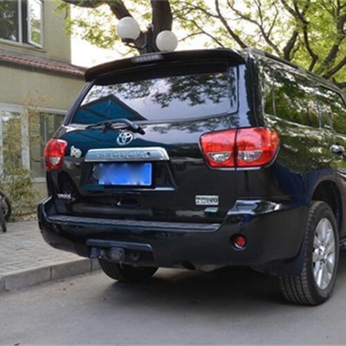MONTFORD ABS Plastic Unpainted Color Rear Trunk Boot Wing Rear Lip Spoiler 1Pcs For Toyota Sequoia Spoiler 2008-2015 Car Styling