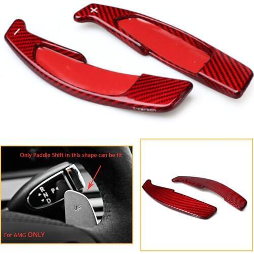 Car Steering Wheel Shift Paddle Extension Carbon Fiber Shifter For Mercedes-Benz C E G E S CLA CLS GLA Class SL63 G63 A45 AMG