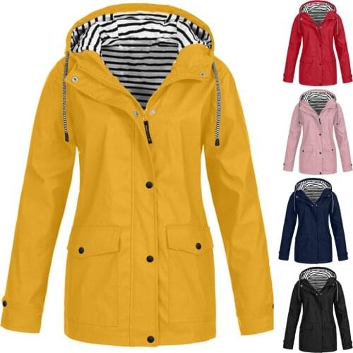 Women Raincoat Transition Jacket Sunset Long Autumn Winter Rain Coat Hiking Jacket Outdoor Camping Jacket Coat Fashion