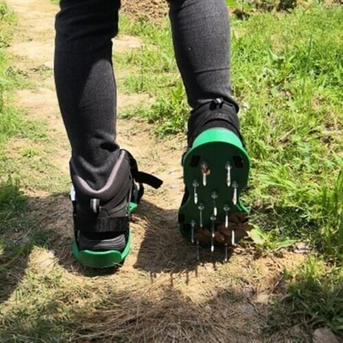 1 Pair Grass Nail Shoes Tools Cultivator Yard Garden Spiked Gardening Walking Revitalizing Lawn Aerator Sandals Shoes Tools