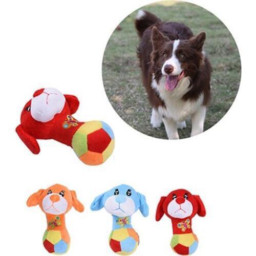 1Pcs 17cm Dog Plush Toy Pet Puppy Cute Funny Stuffed Chew Squeaker