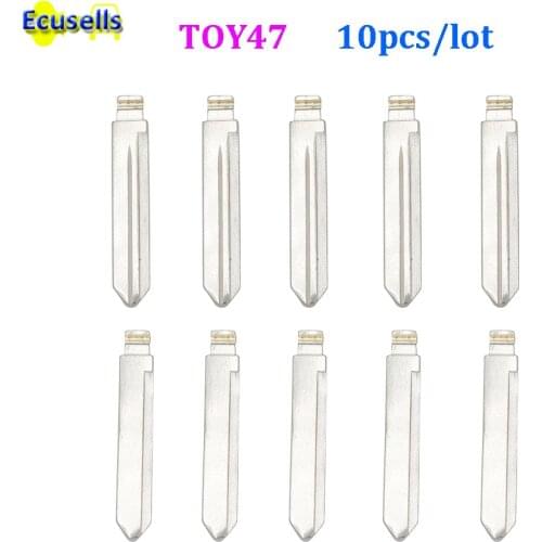 10pcs/lot Toy47 toy 47 uncut key blade for Toyota Corolla
