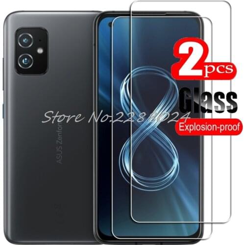 2PCS FOR ASUS Zenfone 8 High HD Tempered Glass Protective On Zenfone8 ZS590KS, ZS590KS-2A007EU Phone Screen Protector Film