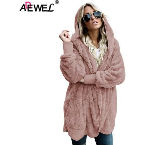 Женские пальто с мехом ADEWEL China At AliExpress