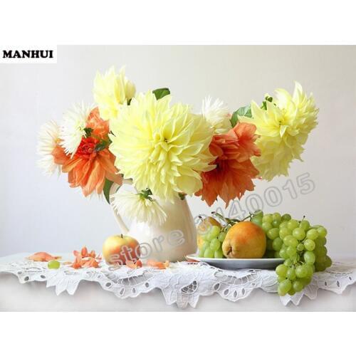 Diamond embroidery 5d diy diamond painting Flower and Fruit diamond full spuare painting Home decoration Picture BAC073