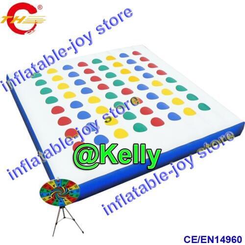 Free air shipping inflatable outdoor color dot game, Inflatable Bouncy Interactive Twister Game, big inflatable carnival twister