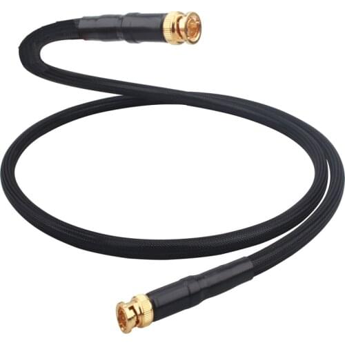 Hi End Pure Silver BNC Digital Coaxial Cable HD Video Cable DI Radio Frequency SMA HiFi Audio Cables