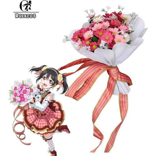 ROLECOS Lovelive Flower Bouquet Cosplay Flowers Yazawa Nico Nozomi Tojo Eli Rin Cosplay love live Bouquet Sonoda Umi Kotori Maki