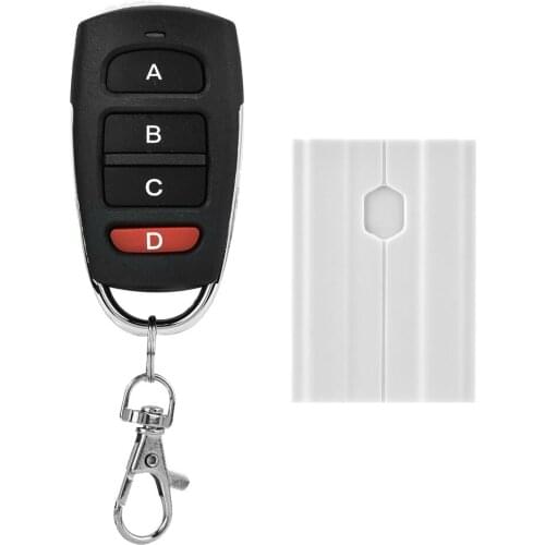 DC12V 4-Channel Learning Code Wireless Controller with 4-Button Remote Control