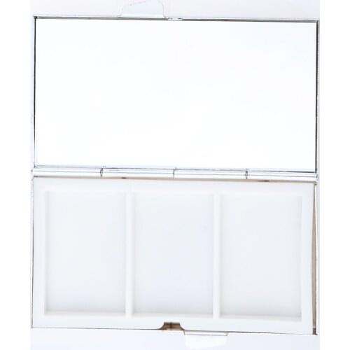 Travel 3 Compartment Medicine Pill Case Storage Tablet Container Mirror Box