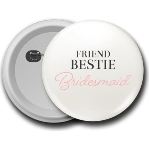 Friend Bestie Bridesmaid Badge wedding bride mariage хна henna