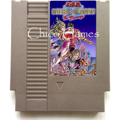 Double Dragon II 2 72 Pins Game Card For 8 Bit Game Player