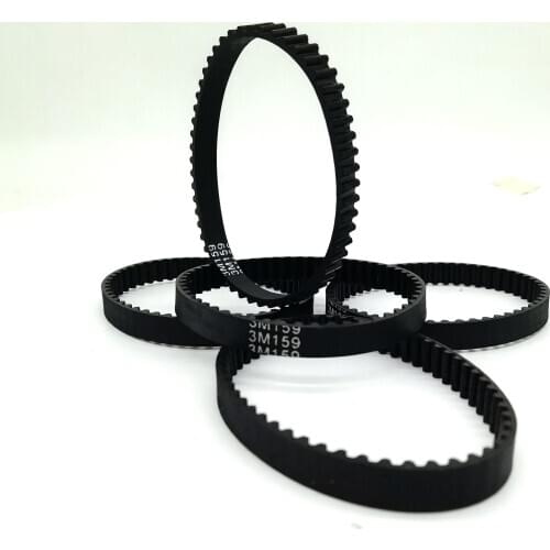 HTD 3M, Timing Belt, Closed-loop, 159mm length, 53 teeth, 6mm width, 159-3M-6