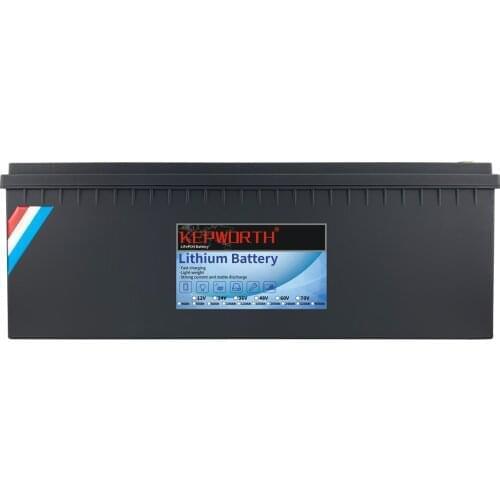 KEPWORTH 48V 100Ah 4800Wh LiFePO4 Battery Built-in BMS More than 3000 Cycles for Solar Home RV/Camping Off-Grid Applications