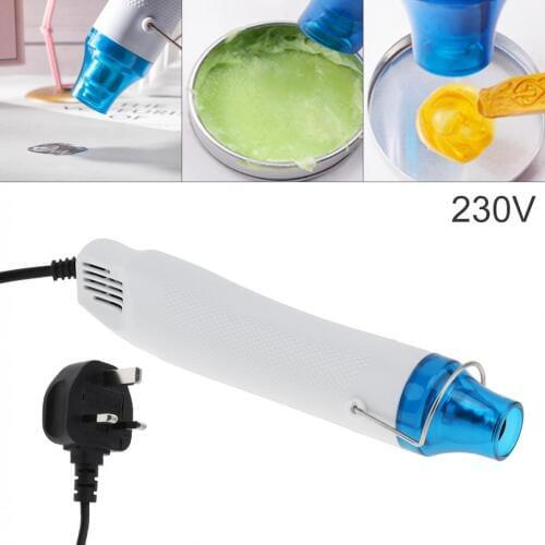 50Hz 230V 300W Handheld Heat Gun Multifunction Mini DIY Rapid Warming Hot Air Blower for DIY rubber chapter convex Powder emboss