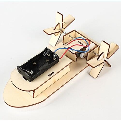 Science Experiments Toys Handmade Wind Powered Boat Ship DIY Discovery Toys Gifts for Children