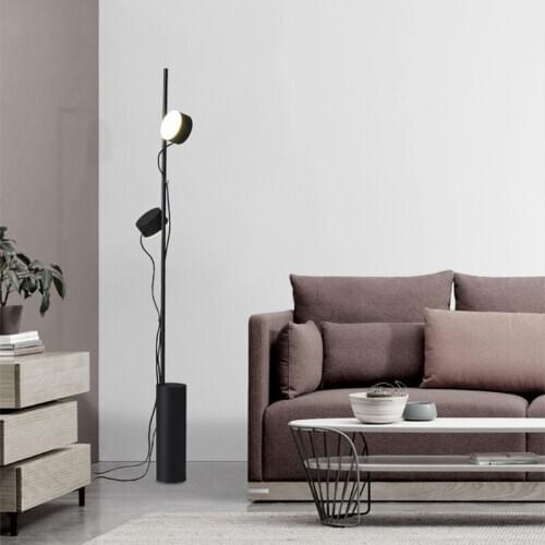 Nordic floor lamp modern minimalist living room hotel lobby villa showroom model room light luxury black vertical table lamp