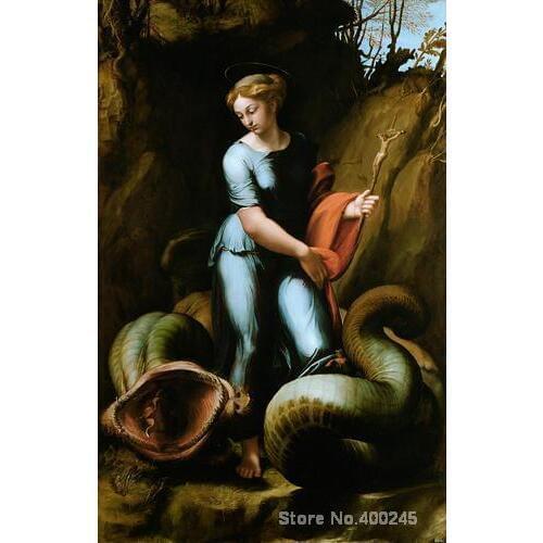Portrait Art paintings St. Margaret by Raphael sanzio High quality Hand painted