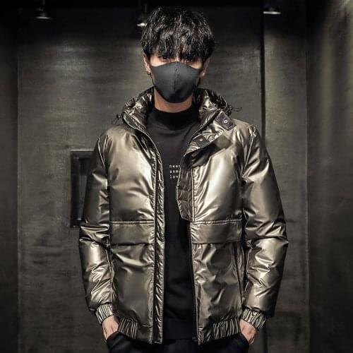 Down jacket for men new collection fashion trend mens down jacket outdoor keep warm 90% white duck down coat