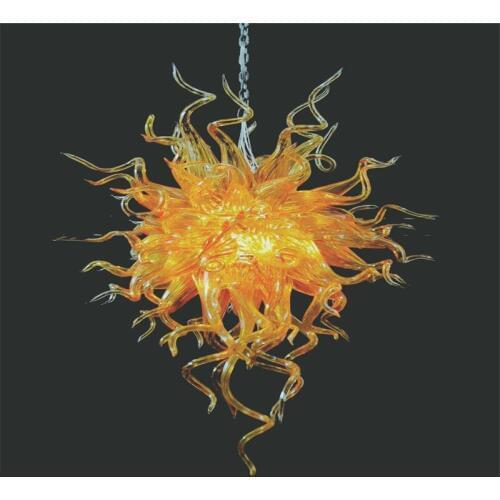 Sale Hand Blown Artistic Lamp High Ceiling Lamp Blown LED Glass Chandelier