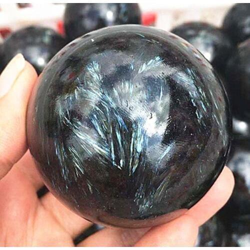 Natural quartz crystal fireworks stone ball