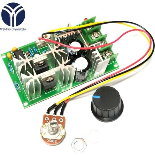 PWM DC Motor Speed Controller Switch DC 20A Current Voltage Regulator 10-60V PWM High Power Drive Module 60A 12V 24V 36V 48V