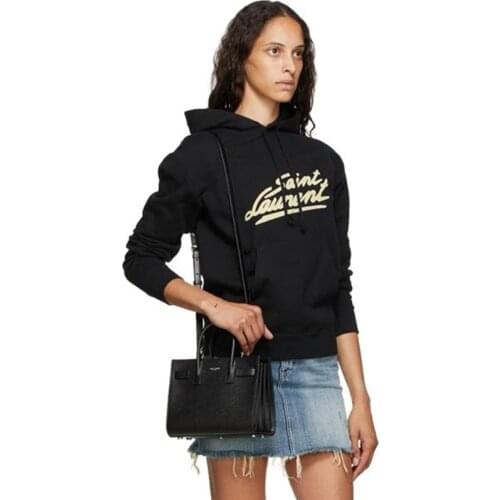 Spring Autumn Women Brand Cotton Sweatshirt Plus Size Letter Print Black Hooded Tops New Female Fashion Casual Loose Hoodies G10