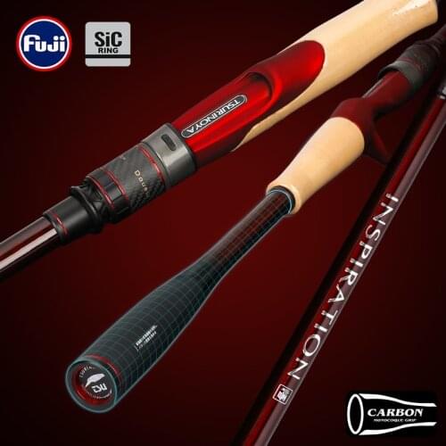 TSURINOYA INSPIRATION FUJI Accessory 2.21m 2.36m Fishing Rod ML Fast Action 2 Section Universal Bass Carbon Spinning Casting Rod