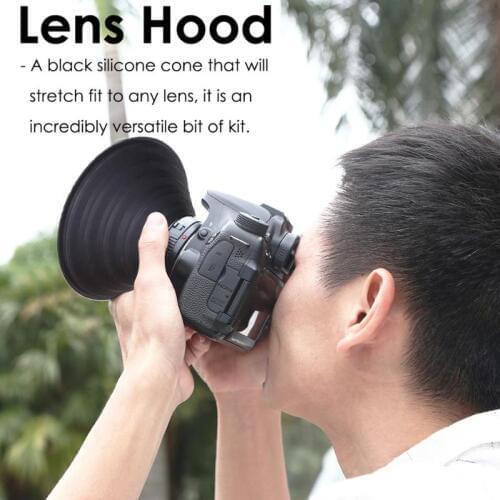 Ultimate Lens Hood Take Reflection-Free Photos Video 30mm 55mm Universal for Nikon Canon Pentax Silicone Camera Lens Hood