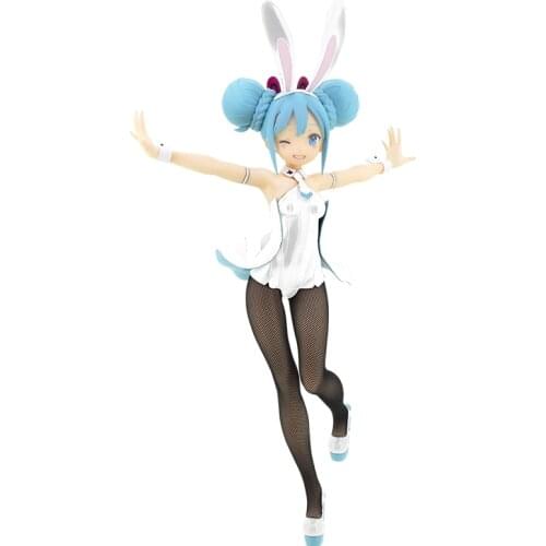 Vocaloid Hatsune Bunny Girl Black Star Red White Cartoon Anime Figure Collectible Model Toys Gift Desktop Ornaments