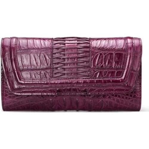 Gete new crocodile leather women clutch bags Female Thai Leather fashion bag Evening bag crocodile women wallet women purse