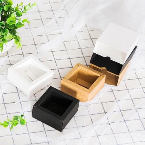 1PC DIY Craft Drawer Box Jewel Case Packing Box Cardboard Cookie Candy Bags Wedding Party Supplies