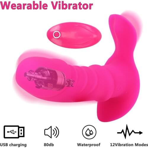 12 Speed Remote Control Panties Vibrators Orgasm Masturbator Vibrators for Women Adult Sex Toys G Spot Vagina Clit Stimulate