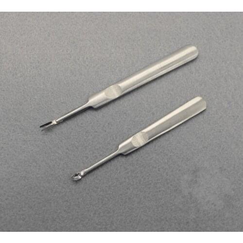 2Pcs/Lot Leather Craft Tool Cut Off Thin Leather Knife "U V"Style DIY Tool Groover Skiving Tool Edge Tool