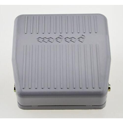250V Footswitch Foot Momentary Control Switch Electric Power Pedal SPDT Grey