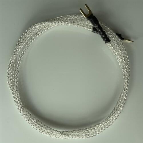 99.999% 5N Pure Silver Cable 8TC 0.4mm Ground Wire Vinyl Phonograph MM MC Turntable GND Cable