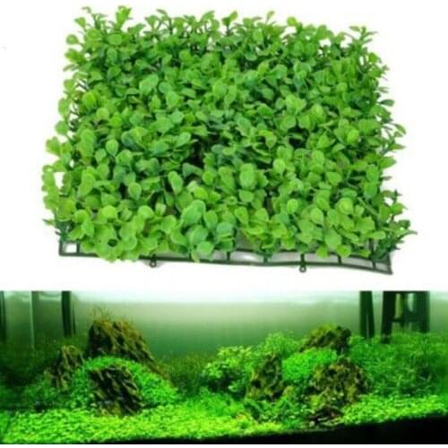 Lawn Fish Tank Aquarium Artificial Underwater Plants Aquarium Accessories Decor Green Fake Water Plants Plastic Artificial Decor