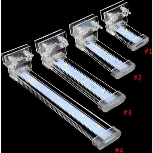 Aquarium Fish Tank LED Clip Light Blue White Lighting Submersible Plant Grow Lamp Lights Home Decor Aquarium Accessories